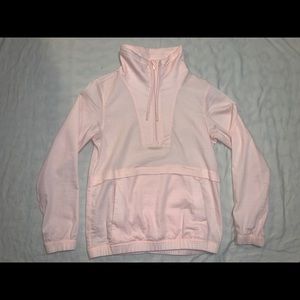 Lulu Lemon Light Pink Quarter Zip Pullover